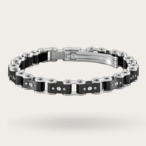 IceLink BLACK AND STEEL
BICYCLE BRACELET